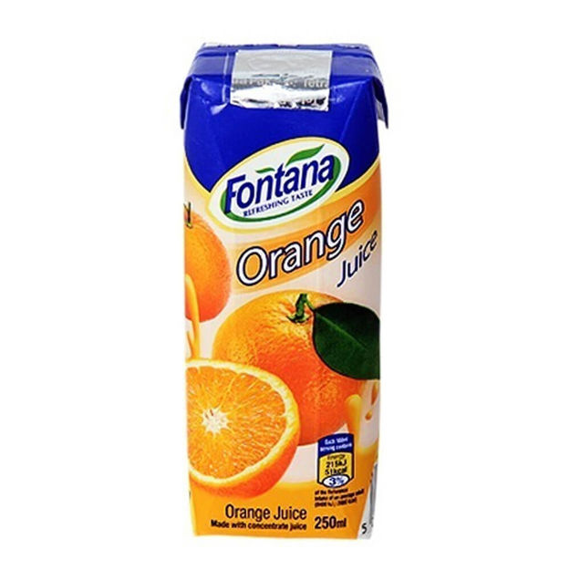 Picture of FONTANA FRUIT JUICE ORANGE 250ML (ALMOST PERFECT)