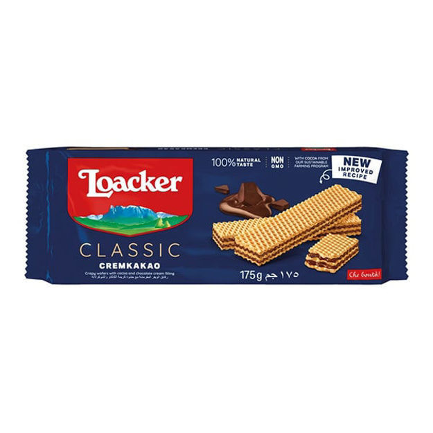 Picture of LOACKER CLASSIC WAFER CREMKAKAO FILLED W/COCCA&CHOCOLATE CREAM 175G