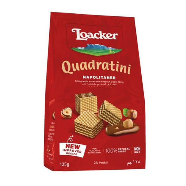 Picture of LOACKER QUADRATINI WAFER NAPOLITANER 125G