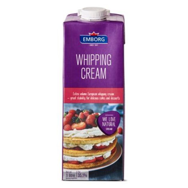Picture of EMBORG UHT WHIPPING CREAM 35.1 % FAT 1 LTR